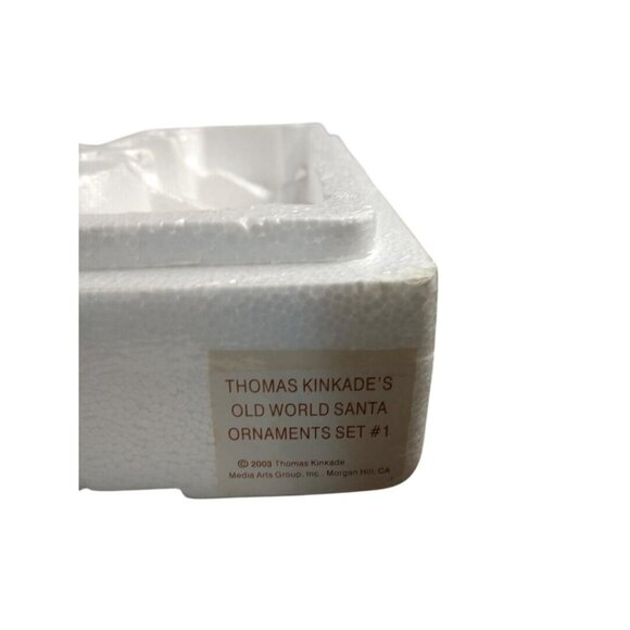 Thomas Kinkade Old World Santa Ornament Sets #1 & #2- Ashton-Drake Galleries - Picture 2 of 13
